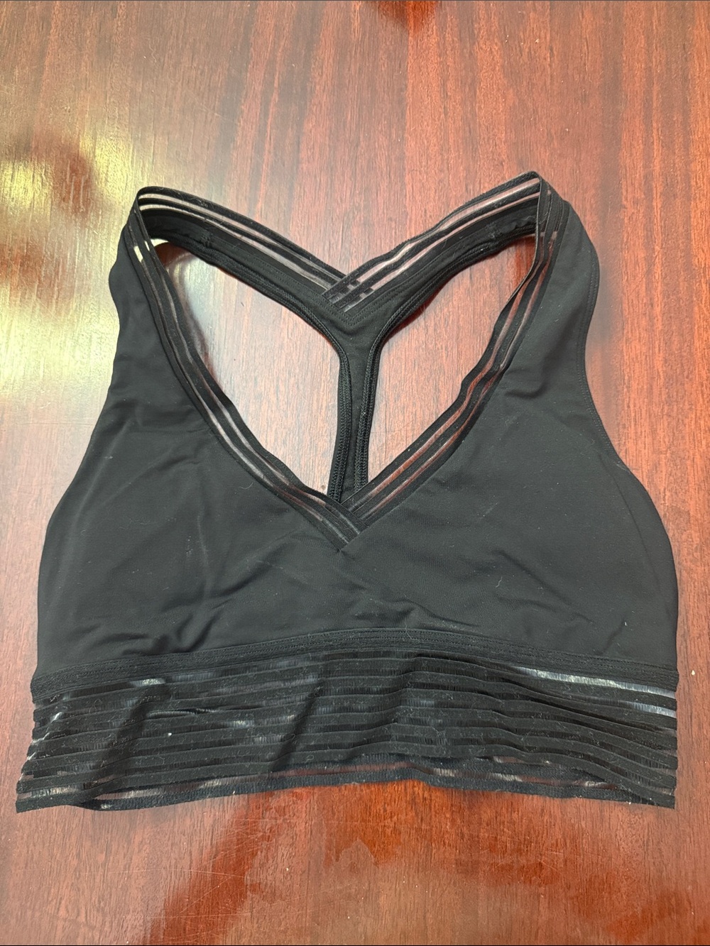 lululemon athletica Black Strappy Racerback Sports Bra